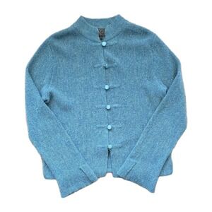 Women's Pavo Real Pure Alpaca Knit Colorful Cardigan  Sz M Made In Peru